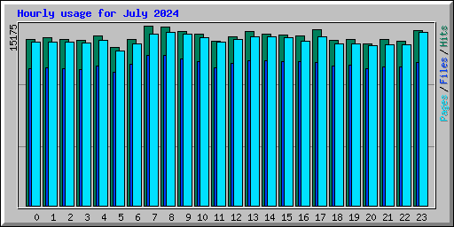 Hourly usage for July 2024