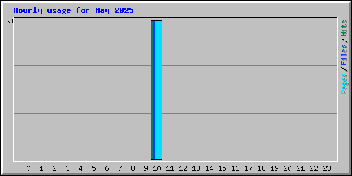 Hourly usage for May 2025